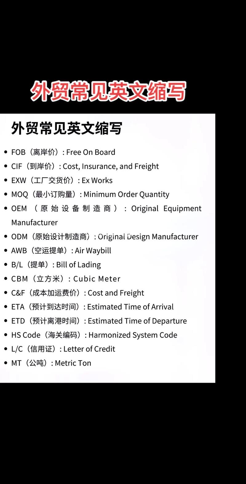 外贸seo专业术语