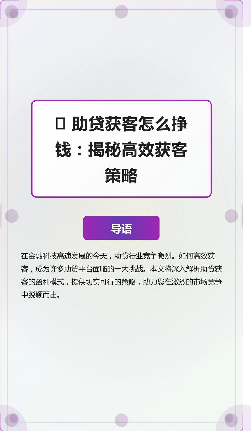 助贷获客seo优化
